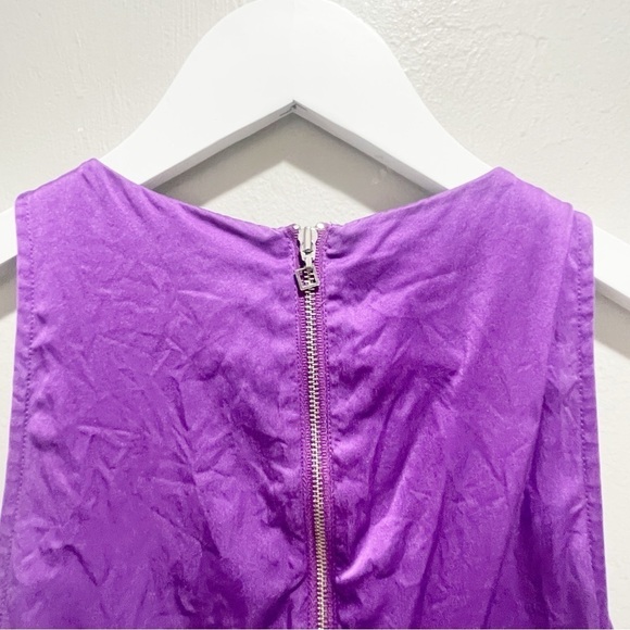 HELMUT LANG Women’s Purple Layered Silk Tank ANILINE Stretch Layer Size Small - Picture 7 of 7